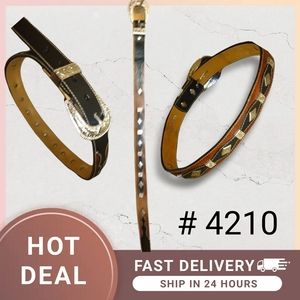 Brown And black 3d boys belt